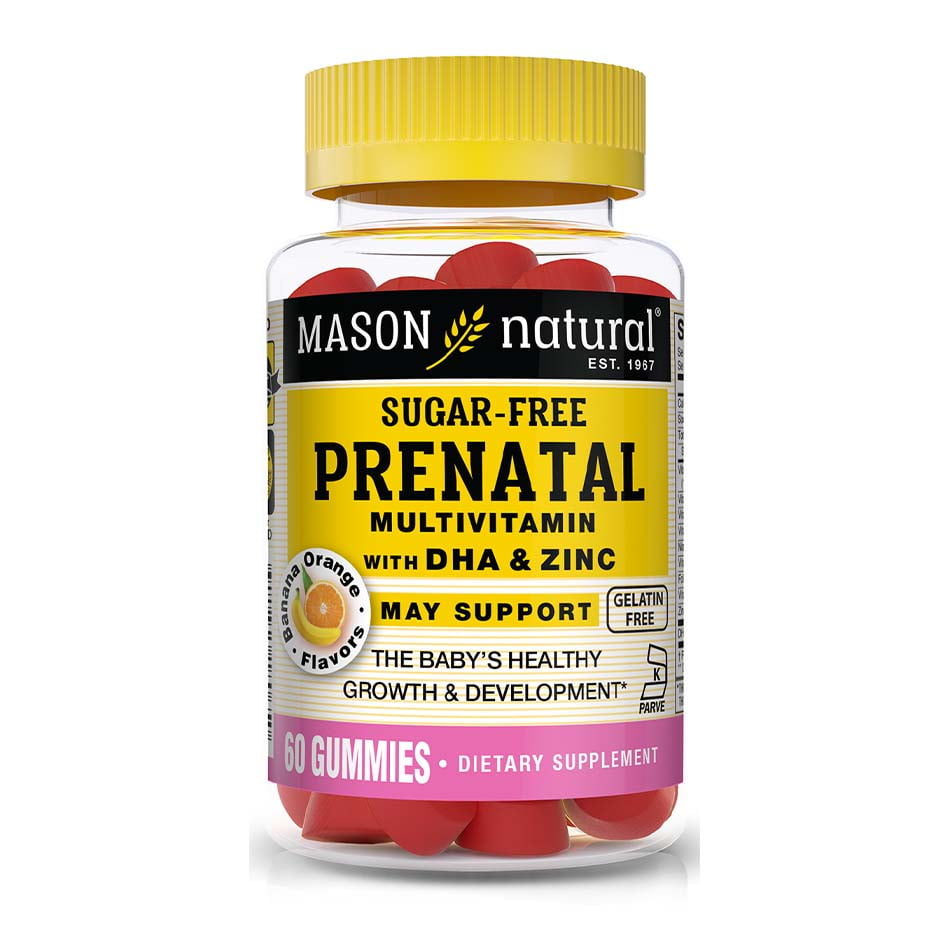 Mason Natural SugarFree Prenatal Multivitamin with DHA & Zinc 60