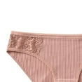 thumbnail image 2 of Gibobby Bragas elásticas para mujer Cintura media para mujer y encaje sexy en el abdomen y las nalgasPure Braguitas breves (Rosa, S), 2 of 3