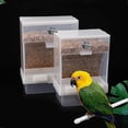 thumbnail image 3 of Comedero para pájaros de plástico transparente (1 unidad), diseño extraíble y colgante para loros, ideal para jardín con alimentación automática., 3 of 5