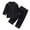 R159-Black, variant on RMGVDSD Girls 2 Piece Outfits Toddler Boys Girls Long Sleeve Button Down Shirt Tops Pants Set Solid Color Casual Loungewear Clothes Sets 2-3 Years