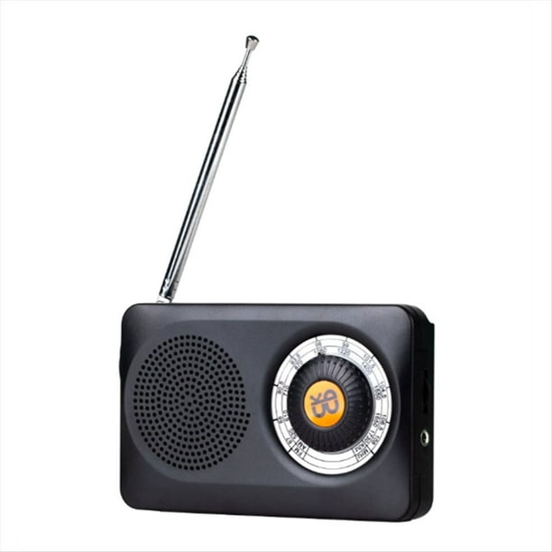 Radio Portátil AM FM, Radio de Bolsillo con Altavoz y Conector para Auriculares para Uso en Interiores, Exteriores y Emergencias.