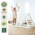 thumbnail image 5 of Little Partners Learn 'N Climb Wooden Climbing Triangle Foldable Wood Climbing Gym for Toddlers, Pickler Toddler Style Foldable Climber - Soft White, 5 of 9