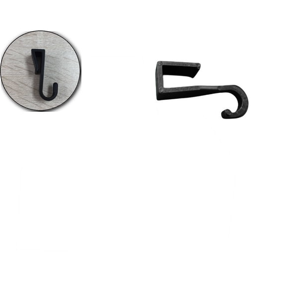 Heavy-Duty No-Drill Plastic Adhesive Hook, Over-The-Door Hanger Hook, Strong Load-Bearing, Non-Marking Hanging Hook for Home, Kitchen, Bathroom & Travel