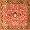 thumbnail image 1 of Ahgly Company Indoor Square Persian Orange Traditional Area Rugs, 5' Square, 1 of 1