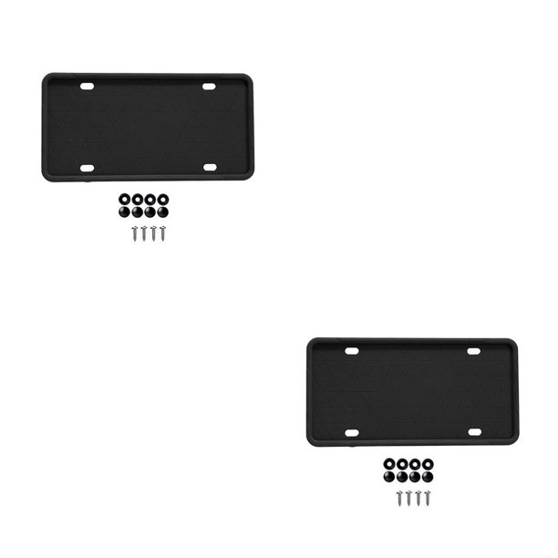 Riwesomey Kit de marco de matrícula de coche Universal, soporte de matrícula montado en tornillo para vehículo de camión, soporte para automóvil, 1 Type1 NO1 Riwesomey CBP254389