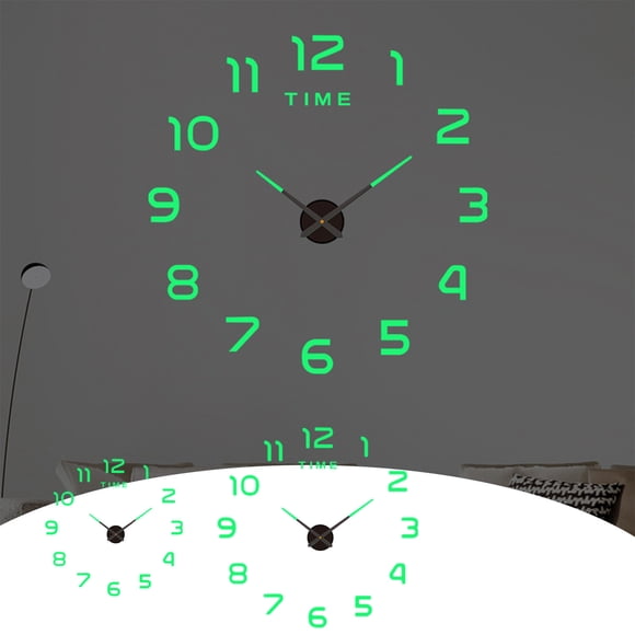 Xihbxyly Reloj de Pared con Espejo, Diseño Silencioso Sin Tictac, Esfera Acrílica Grande, Elegante Decoración para El Hogar, Bajo Consumo, Fácil de Instalar, Varios Tamaños, 40 X 40 Cm, 60 X 60 Cm, 9