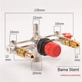 thumbnail image 4 of Manómetro de válvula de interruptor de control de presión de compresor de aire, soporte de interruptor de presión de un solo orificio, manómetro, válvula Bama de seguridad, 4 of 5