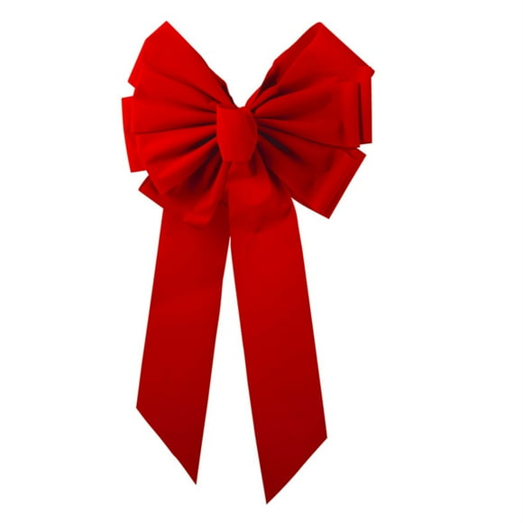 Holiday Trims 7365 Christmas Bows, Red Velvet, 11 Lp
