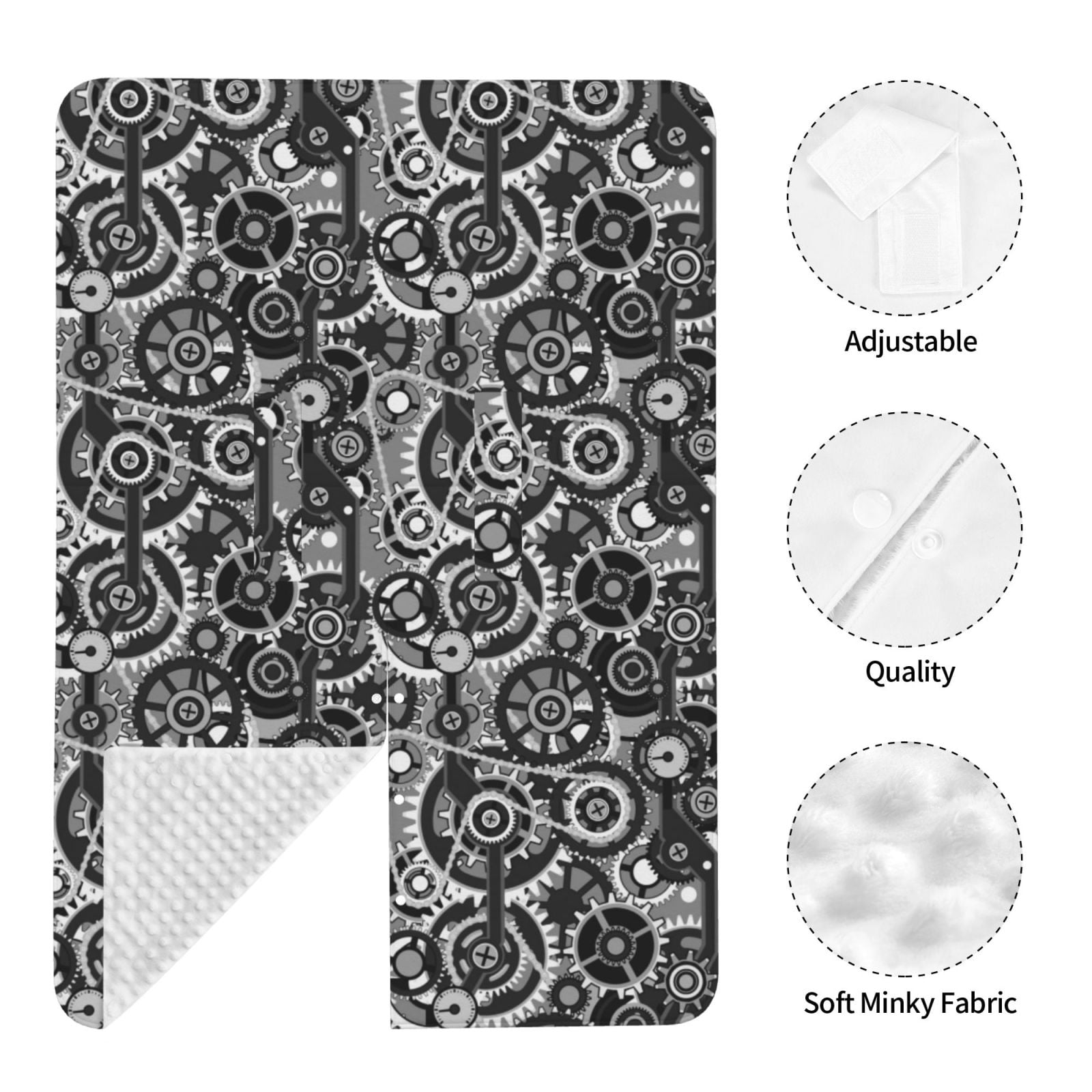Car Seat Cover Baby - Traditional gear Pattern Breathable Infant Car Seat Cover for Baby Carseat, Lightweight Comfort Baby Essentials Must Haves Newborn Stuff for Girl Boy