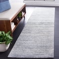 thumbnail image 2 of SAFAVIEH Mirage Lecia Striped Polyester Runner Rug, Blue/Ivory, 2'3" x 9', 2 of 8