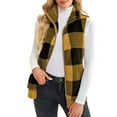 thumbnail image 4 of AherBiu Fleece Vests for Women Zip up Stand Collar Fuzzy Warm Sleeveless Jackets Waistcoat with Pockets, 4 of 7