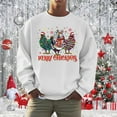 thumbnail image 2 of Chandail à Capuche Mode pour Hommes Logo de Vacances de Noël Automne Imprimé Chandail Décontracté Confortable, 2 of 4