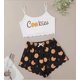 thumbnail image 1 of Conjunto de Pijama corto con estampado de dibujos animados para mujer, ropa de dormir de manga corta con cuello en V y pantalones cortos, Verano, 1 of 4