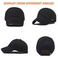 thumbnail image 3 of Gorra De Béisbol De Algodón Hardtop Sombrero De Protección Solar Sólido para Hombres Y Mujeres Sombrilla Sombrero De Lengua De Pato Sombrero De BéisbolNegro, 3 of 6