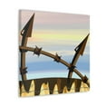 thumbnail image 2 of Barbed Wire Sculpture - Canvas, 2 of 10