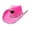 Pink, variant on LNZGNM Cowboy Hat for Men Women, Western Silhouette with Wide Brim, with Rhinestone Shine, Sturdy and Rugged for Ranch Wear, Outdoor Events, and Western Parties,Black(One Size)