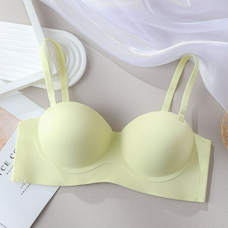 Outer Expansion Half Cup Small Chest Push up Extra Thick Palm Cup Strapless Underwear Female Bra Glossy Surface without a Scratch