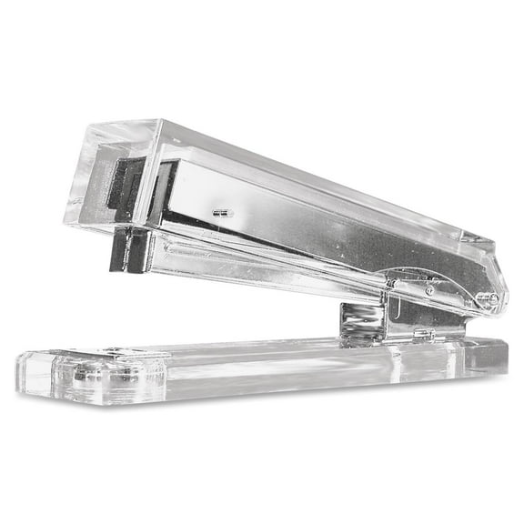 Kantek Clear Acrylic Stapler, Fits Full Strip of Standard Staples, 2.5-inch x 6-inch x 1.25-inch