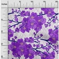 thumbnail image 2 of oneOone Cotton Poplin Twill Violet Fabric Asian Chinese Floral Quilting Supplies Print Sewing Fabric By The Yard 56 Inch Wide, 2 of 4