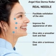 thumbnail image 2 of Angel Kiss Derma Roller Real Needle - 0.25mm Microneedling Roller for Face & Hair & Beard - 192 Individual Stainless Steel Needles - Micro Derma Skincare Tool For Women and Men, 2 of 8