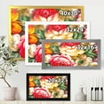 thumbnail image 4 of Designart 'Red and Yellow VIntage Flowers' Traditional Framed Art Print, 4 of 4