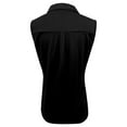 thumbnail image 4 of Lixiuxyad Trend Summer Tank Tops Women's Solid Color Casual Sleeveless Pleated T Shirt With Chest Button Detail For Comfortable Everyday Wear(Black L), 4 of 5