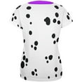 thumbnail image 2 of Mardi Gras Dog Dalmatian Costume Purple Collar Fleur De Lis All Over Womens T Shirt Multi LG, 2 of 2