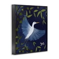 thumbnail image 3 of Stupell Industries Eclectic Heron in Night Forest Black Framed Giclee Art, 24 x 30, by Michelle Ingari Designs, 3 of 8