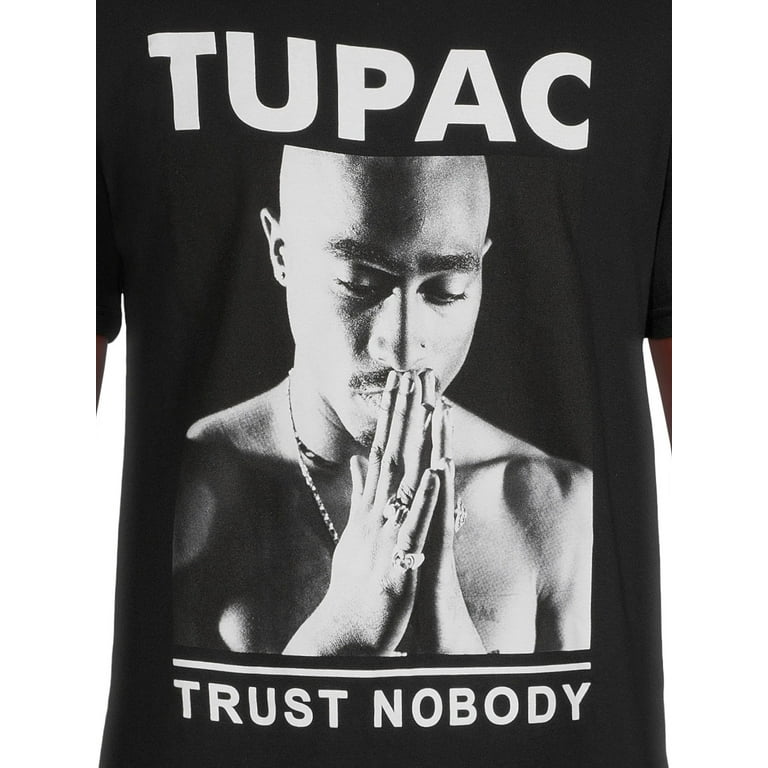 Tupac Men's Trust Nobody T-Shirt with Short Sleeves 
