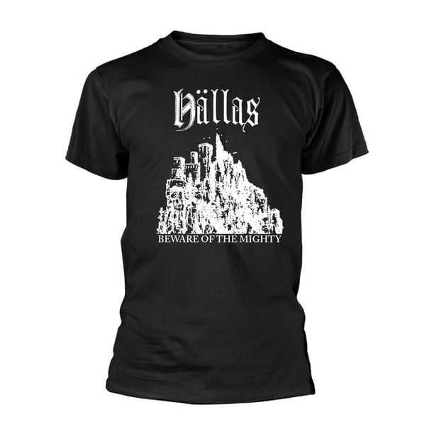 Hällas - Camiseta Beware Of The Mighty para Adultos Unisex (Negro)