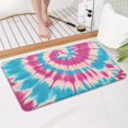 thumbnail image 4 of Colorful Tie Dye Mandala Pattern Bathroom Rugs Mat,Non Slip Microfiber Bathroom Rug,Rubber Backing,Soft Bathroom Mats for Bathroom Floor,Tub and Shower,17x30in(43x75cm), 4 of 5