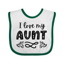 Inktastic I Love My Aunt Hearts Boys or Girls Baby Bib