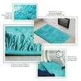 thumbnail image 4 of Nestl Super Soft Shaggy Bath Rug, Absorbent Bathroom Rug, 17" x 24", Teal, 4 of 6