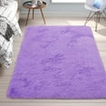 thumbnail image 4 of Arogan Modern Soft Fluffy Carpet for Living Room, Bedroom and Children's Room, Purple, 4'x6 '., 4 of 7