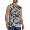 thumbnail image 2 of Uemuo Snake Pattern Men's Sleeveless T-Shirt,Muscle Athletic Tank Top, Moisture-wicking Quick-dry Breathable Classic Tee Top for Gym Run Outdoor Sports-, 2 of 8