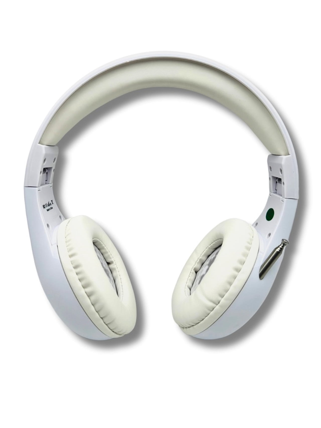 Things Audio Portable Personal FM Radio Headphones Pull-Out Antenna for Great Reception, Walking, Jogging, Relaxing, School, Talk Radio - Powered by 2AA Batteries (Not Included) - White