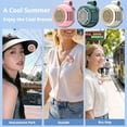 thumbnail image 6 of Portable Silent Mini Bladeless Clip-On Fan, USB Rechargeable, Adjustable 3-Speed Fan for Shirt, Waist, Travel, Outdoor, Office, Travel Accessories, Gift, 6 of 7