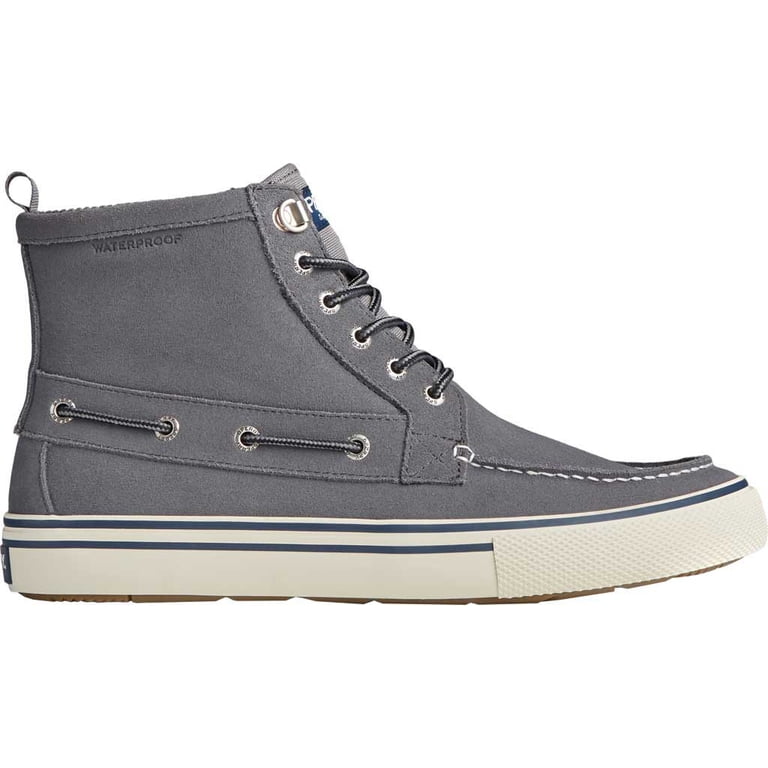 Sperry Men\'s Suede Grey/Navy/Yellow High Top Sneakers ??? SPERRY Sneakers for Men for Sale | Shop Men main image 3