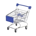 thumbnail image 2 of Mini carrito de compras de juguete, divertido y práctico para niños y niñas de 3 años en adelante. Azul oscuro, 2 of 9
