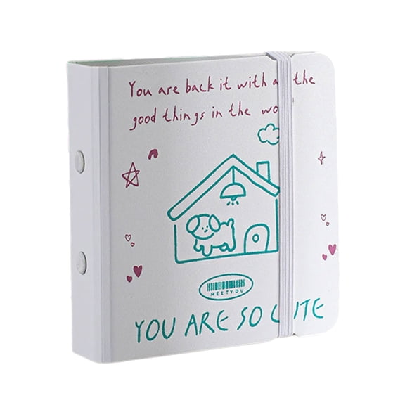 40 Pocket Photo Album 3Inch Photo Card Organiser Folder With 3 Rings PP Binder Cover Elastic Closure For Collectors