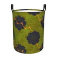 thumbnail image 2 of YFYANG Waterproof Laundry Hamper, Abstract Floral Pattern Laundry Basket Oxford Fabric with Handle Foldable, S, 2 of 8