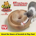 thumbnail image 3 of PAWtastic Kitty Round N Round Foldable Cat Toy, Made with Recycled Carboard, 3 of 8