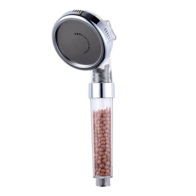 Cabezal de ducha filtrado para agua dura, cabezales de ducha de alta presión de 3 modos con rociador de mano, suavizante de agua con mineral