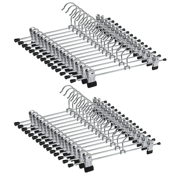Falda Pants Hangers NORTHERN BROTHERS, 30 unidades, con clips para pantalones