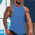 thumbnail image 2 of Ccpelsie Mens Breathable Tank Tops Summer Casual Sleeveless Lightweight Comfort Shirts Soft Outdoor Wear(Blue,XL), 2 of 5