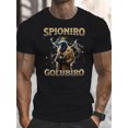 thumbnail image 3 of Spioniro Men's Funny Italian Brainrot Graphic T-Shirt - Retro Cartoon Print Short Sleeve Tee, White with Golden Accents, Regular Fit Casual Summer Top for Daily Wear, Italian T Shirt, 3 of 15
