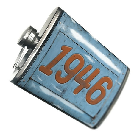 

NEONBLOND Flask Orange vintage looking Year 1946
