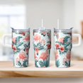 thumbnail image 2 of Flamingo Tumbler with Handle 20OZ BPA Free Coffee Mug Perfect Gifts for Women Flamingo Lovers Suitable for Birthday Christmas Occasions Commute Trips, 2 of 6