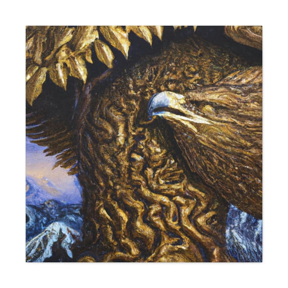 Golden Eagle Majestic Flight - Canvas