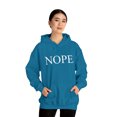 thumbnail image 3 of Nope. Funny Sarcastic Adult’s Unisex Cotton Pullover Sweatshirt Hoodie, 3 of 5